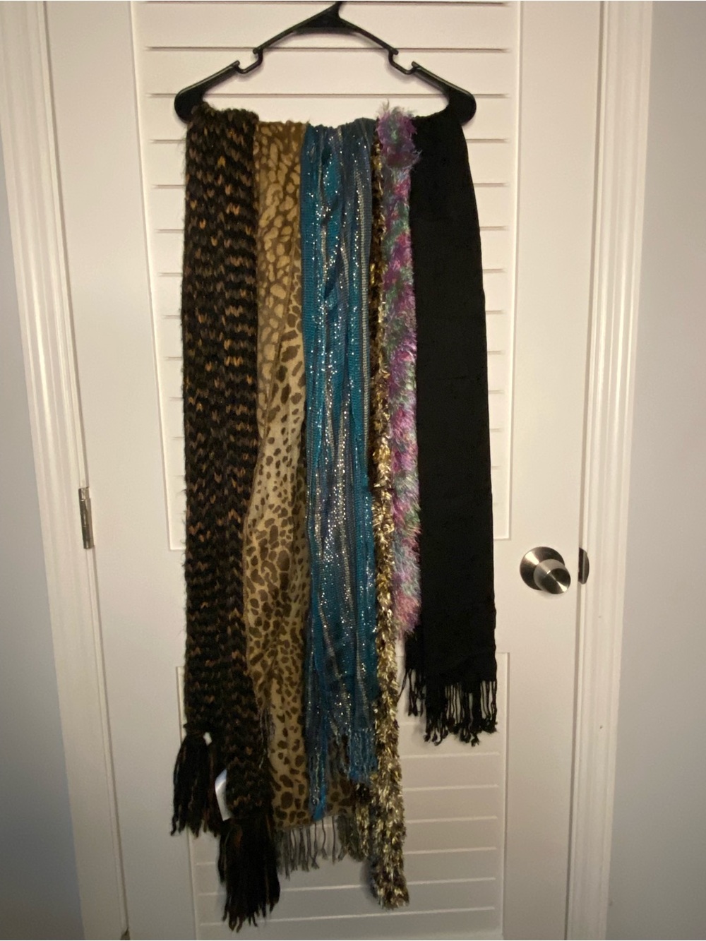 Fashion Scarves Wraps Bundle Of Six Acrylic Yarn Tinsel Mom’s Closet Deals